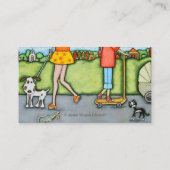 マットの名刺が付いている夏の歩行 名刺 (裏面)