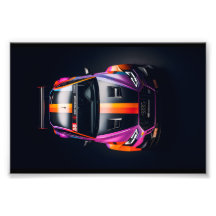 マットカラフルレース車