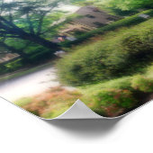 マットキャンバス上のスタイライズドアイアンマイク最終版 ポスター (角)