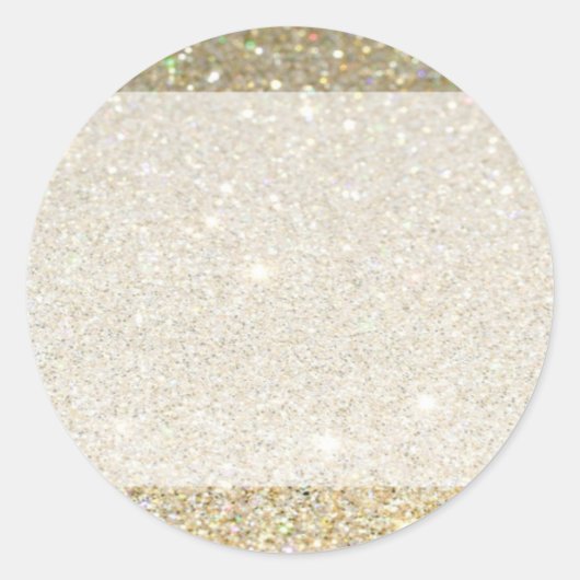 マットスパークル金ゴールド招待状(任意の大事な行事) ラウンドシール (正面)