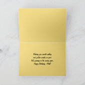 マットハッピーバースデーセイロワーズアットサンセット カード (内部)