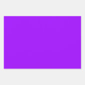 マットパープル無地のカラー独身のパープルミニマリスト ラッピングペーパーシート (正面)