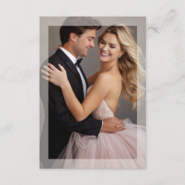 マットフレーム写真結婚の金色のベージュのエンクロージャ エンクロージャーカード