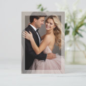 マットフレーム写真結婚の金色のベージュのエンクロージャ エンクロージャーカード (スタンド正面)