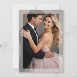 マットフレーム フォト ウェディング ゴールデン ベージュ 招待状