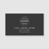 マットブラッククリーンデザイン磁気名刺 (正面)