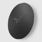 マットブラックメタル ラージ壁時計 (傾斜)