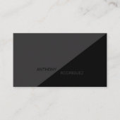 マットブラックモダン名刺 名刺 (正面)