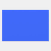 マットブルー無地のカラー独身のブルーミニマリスト ラッピングペーパーシート (正面2)