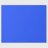 マットブルー無地のカラー独身のブルーミニマリスト ラッピングペーパー (フラット)