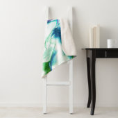 マットメタルから彫られたライト、緑から青のカラー シェルパブランケット (インサイチュ)