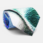 マットメタルから彫られたライト、緑から青のカラー ネクタイ (ロール)