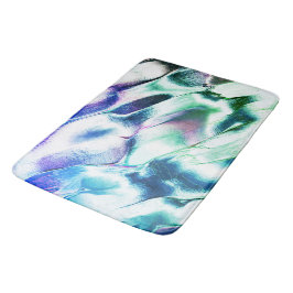 マットメタルから彫られたライト、緑から青のカラー バスマット