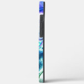 マットメタルから彫られたライト、緑から青のカラー Case-Mate iPhoneケース (裏面 / 左)