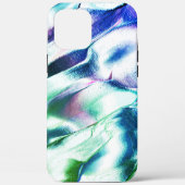 マットメタルから彫られたライト、緑から青のカラー Case-Mate iPhoneケース (裏面)