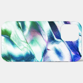 マットメタルから彫られたライト、緑から青のカラー iPhone 12 PRO MAX ケース