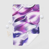 マットメタルから彫り出された、薄紫と紫の色 ゴルフタオル (インサイチュ)