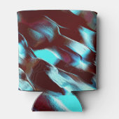 マットメタルで彫られた、茶色からシアンのグラデーション 缶クーラー (裏面)