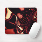 マットメタルのように見える赤いツイスト形状 マウスパッド (マウス)