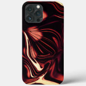 マットメタルのように見える赤いツイスト形状 Case-Mate iPhoneケース (裏面)