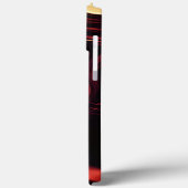 マットメタルのように見える赤いツイスト形状 Case-Mate iPhoneケース (裏面 / 左)