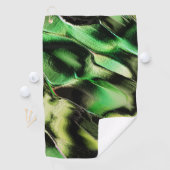 マットメタル、グリーンとクリーム色の彫刻 ゴルフタオル (インサイチュ)