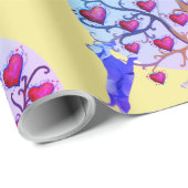 マットラッピング紙、バレンタインデックシュントハート ラッピングペーパー (ロールコーナー)