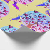 マットラッピング紙、バレンタインデックシュントハート ラッピングペーパー (角)