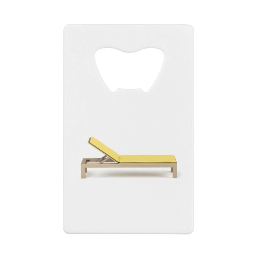 マットレス付き木製サンラウンジ クレジットカード栓抜き (正面)