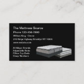 マットレス及び寝具店の名刺 名刺 (正面)