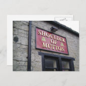 マットンパブサイン葉書の肩 ポストカード (正面/裏面)