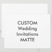 マット仕上げ 120枚 8.75インチ×6.5インチ 結婚式招待状 招待状 (正面/裏面)