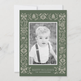 マット紙 フラットホリデーカード サイズ：4.25" x 5.5" シーズンカード