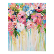 マット調の上質な紙に印刷した「Wild Flowers(ワイルドフラワーズ)」のプリント