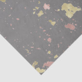 マット金ゴールドとバラ金ゴールドフレーク暖かいダークグレー 薄葉紙 (詳細)