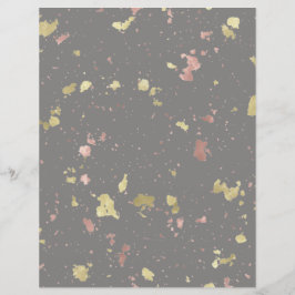 マット金ゴールドとバラ金ゴールドフレーク濃い暖かい灰色