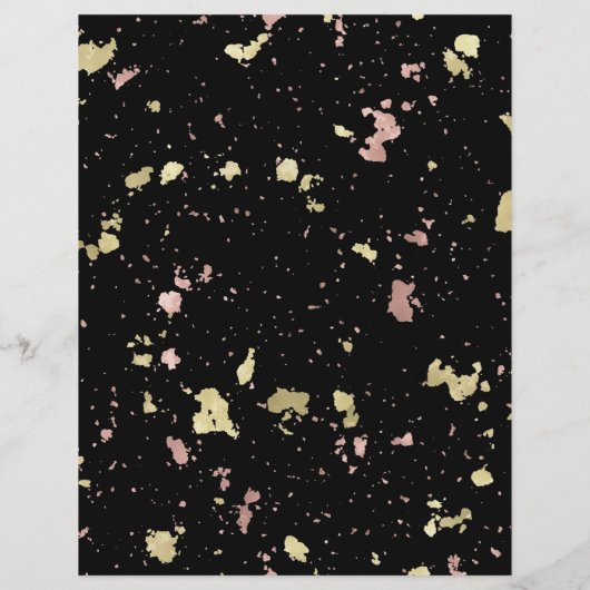 マット金ゴールドとバラ金ゴールドフレーク黒 (裏面)