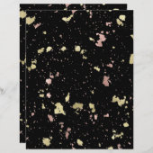 マット金ゴールドとバラ金ゴールドフレーク黒 (正面/裏面)