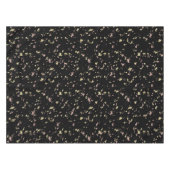 マット金ゴールドとバラ金ゴールドフレーク黒 テーブルクロス (正面(横))