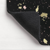 マット金ゴールドとバラ金ゴールドフレーク黒 マウスパッド (コーナー)