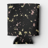 マット金ゴールドとバラ金ゴールドフレーク黒 缶クーラー (正面)