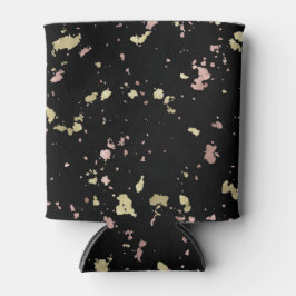 マット金ゴールドとバラ金ゴールドフレーク黒 缶クーラー