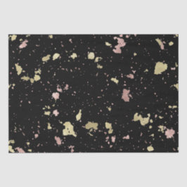 マット金ゴールドとバラ金ゴールドフレーク黒 薄葉紙