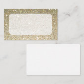 マット金ゴールドスパークル名刺またはRSVPカード エンクロージャーカード (正面/裏面)