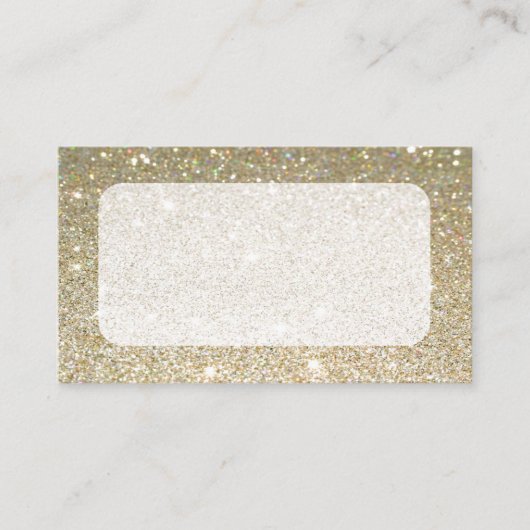 マット金ゴールドスパークル名刺またはRSVPカード エンクロージャーカード (正面)
