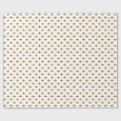 マット金ゴールドフルーアリスト表示（白） ラッピングペーパー (フラット)