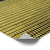 マット金ゴールドモダングラムシークインパーティーバナーポスター ポスター (角)