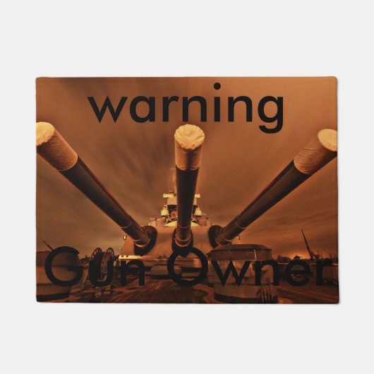 マット銃所有者の歓迎 ドアマット (正面)