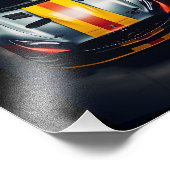 マット鮮やかレースカー写真プリント-素晴らし Wall フォトプリント (角)