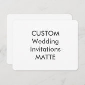マット120ポンド5.5インチx 4.25インチ結婚式招待状 招待状 (正面/裏面)
